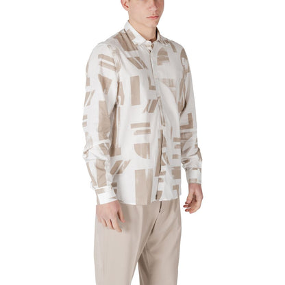 Antony Morato Beige Viscose Shirt