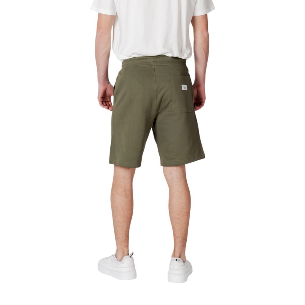 Replay Green Cotton Bermuda Shorts