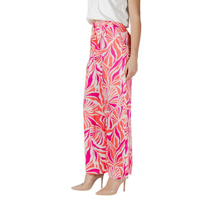 Only Multicolor Recycled Polyester Casual Pants