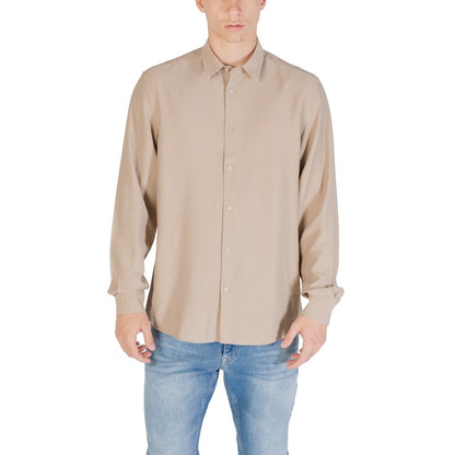 Antony Morato Beige Viscose Dress Shirt