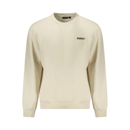Napapijri Beige Cotton Men Sweatshirt