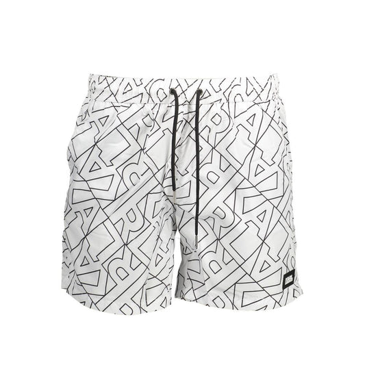 Karl Lagerfeld White Polyester Men's Swim Boxer