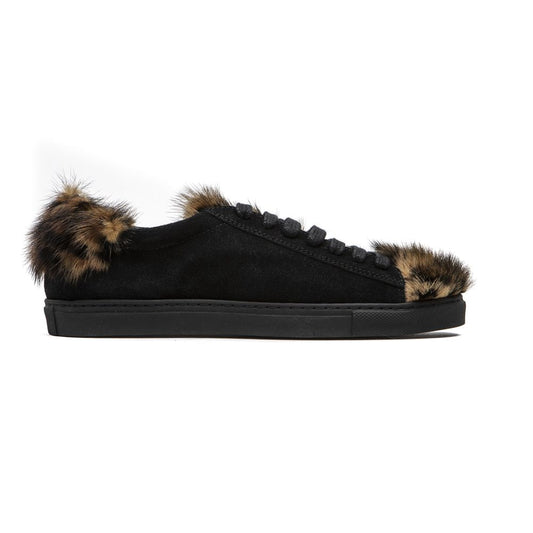 Mr&Mrs Italy Black Leather Women's Sneaker