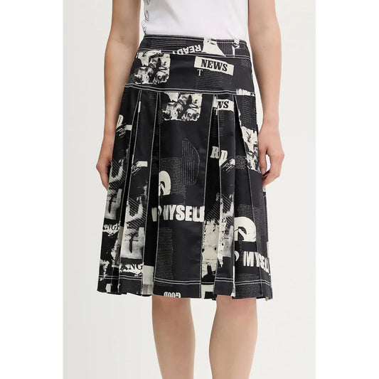 Desigual Black Cotton Women Skirt