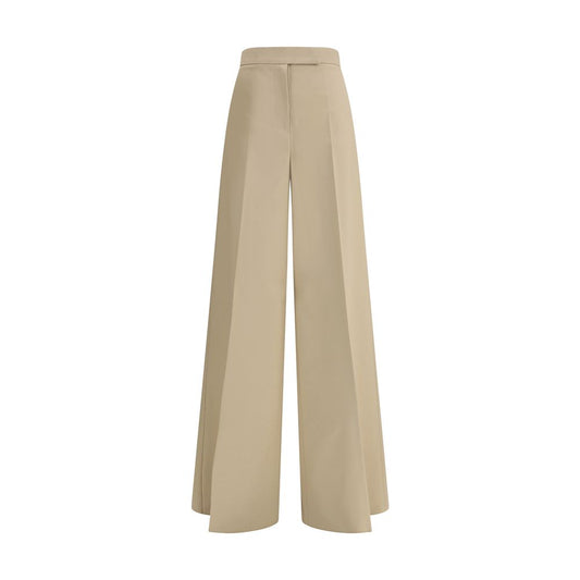Max Mara Beige Cotton Casual Pants