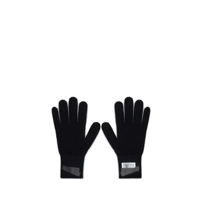 MM6 Black Wool Gloves