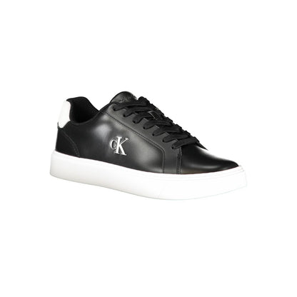 Calvin Klein Black Polyurethane Men Sneaker
