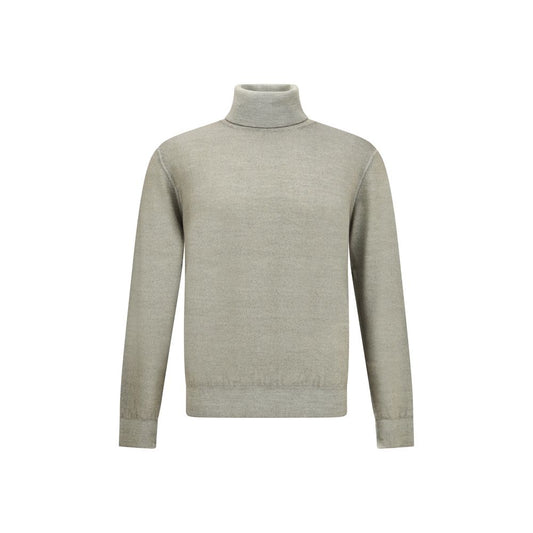 Cruciani Bicolor Wool Turtleneck