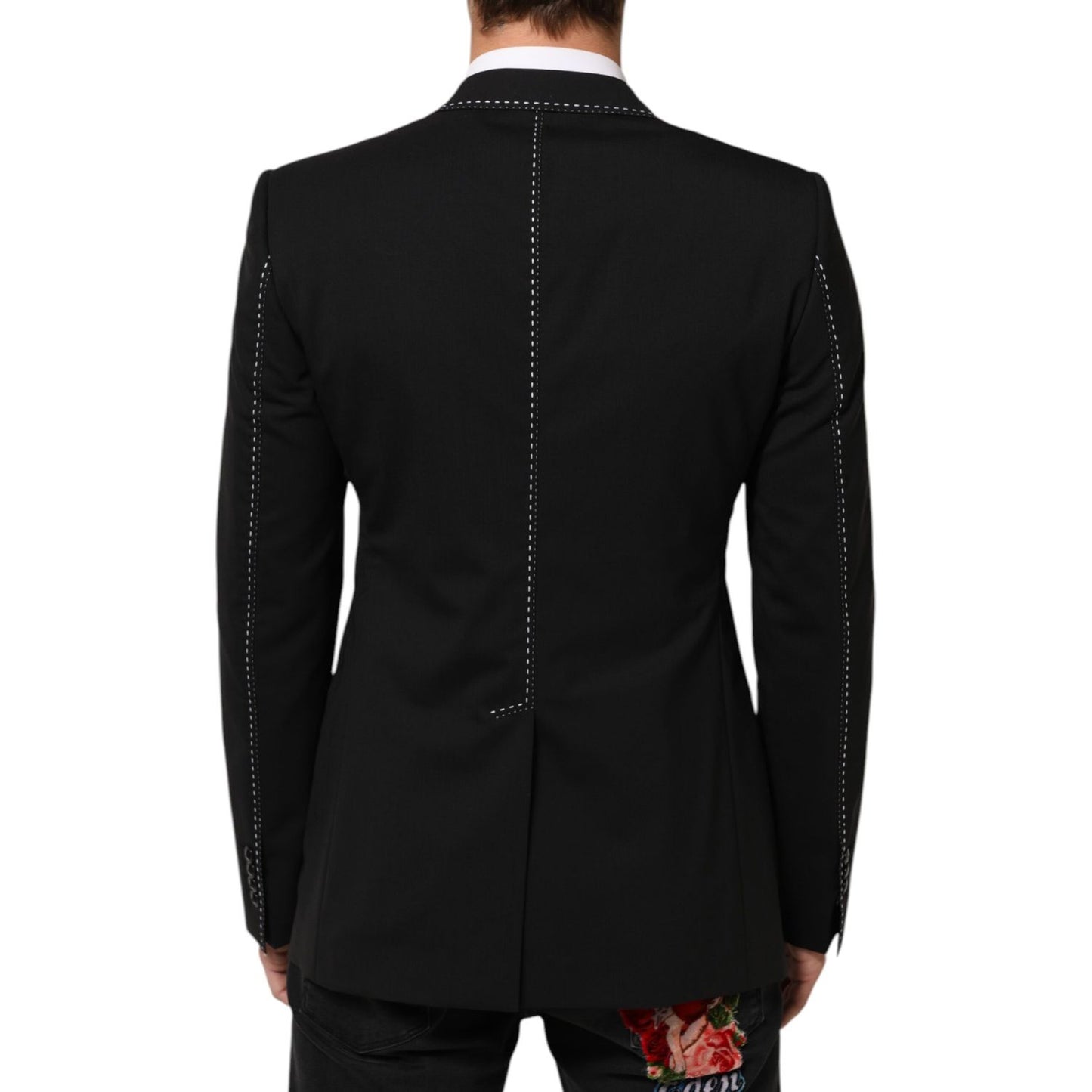 Dolce & Gabbana Black SICILIA 2 Buttons Suit Jacket Blazer
