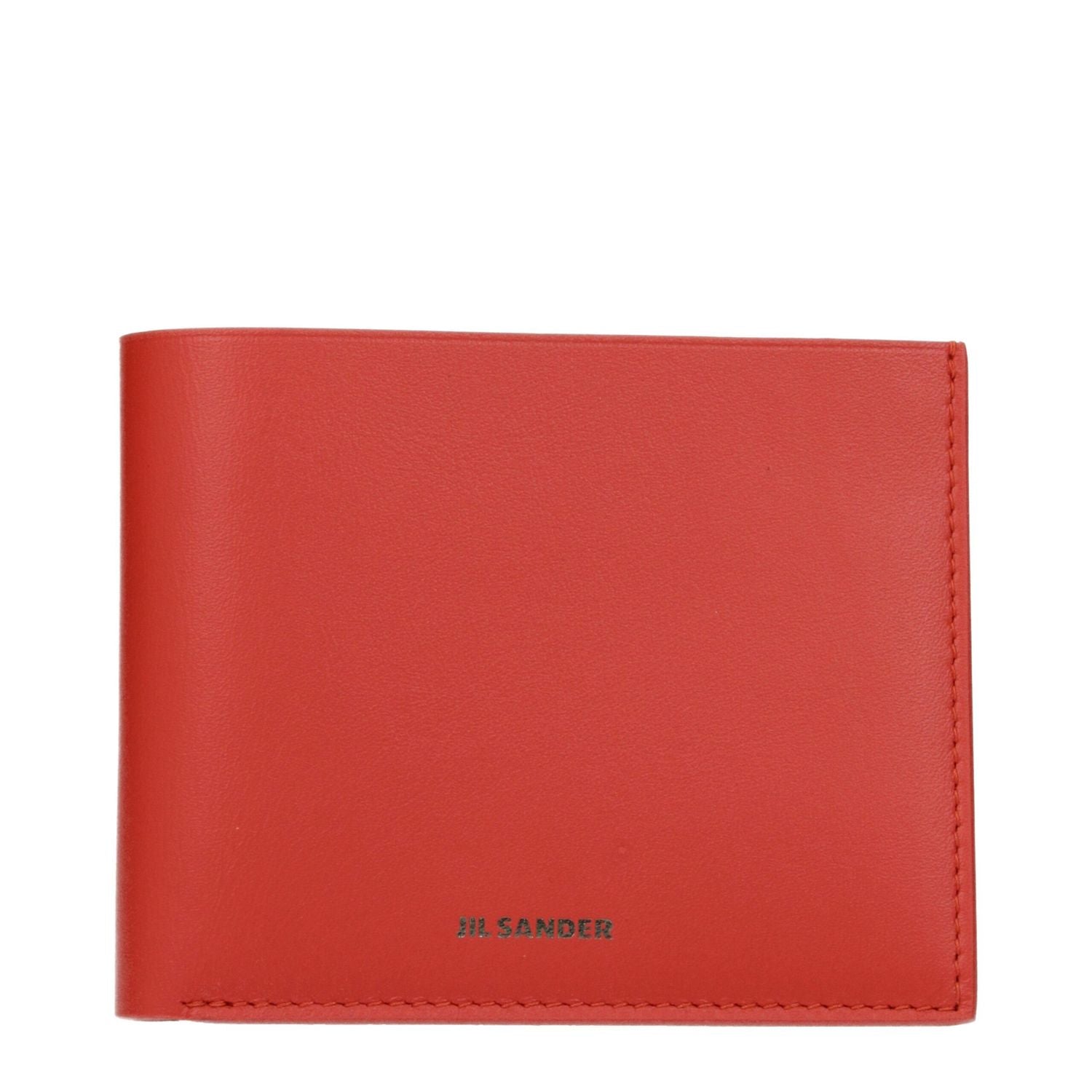 Jil Sander Red Leather Wallet