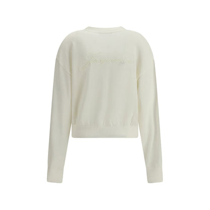 Jacquemus White Merino Wool Cardigan