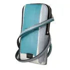 Dolce & Gabbana Blue Leather Cross Body Neck Strap Card Slot Phone Pocket