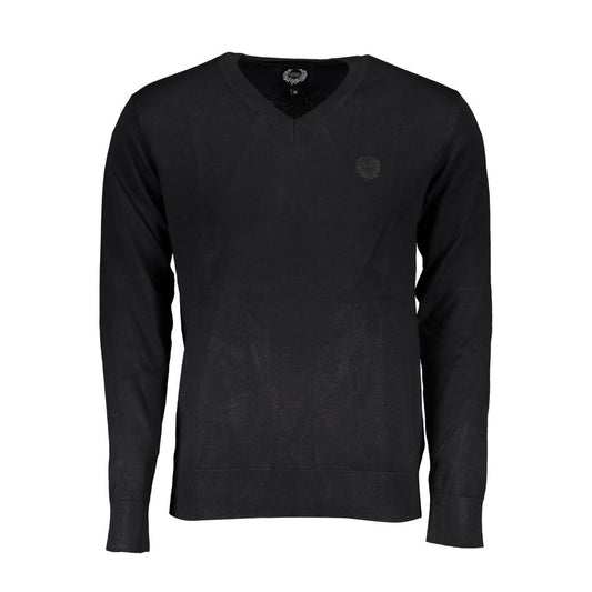 Gianmarco Venturi Black Viscose Men's Sweater