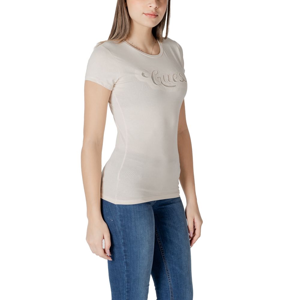 Guess Beige Cotton T-Shirt