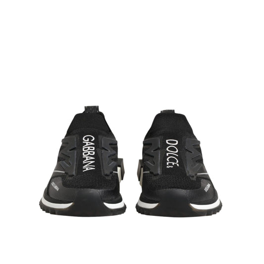 Dolce & Gabbana Black SORRENTO Sport Stretch Sneakers Shoes