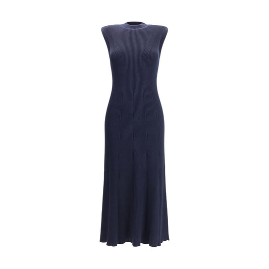 SA SU PHI Blue Cashmere Casual Dress