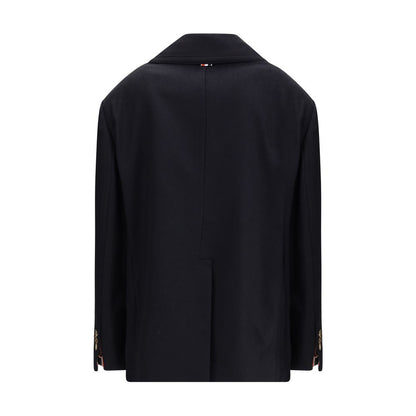 Thom Browne Blue Fabric Coat