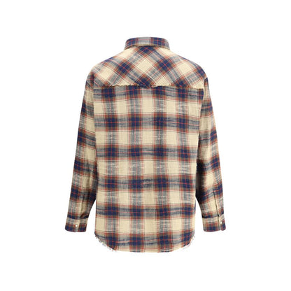Dsquared² Brown Cotton Pattern Shirt