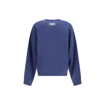 Balenciaga Blue Wool Sweatshirt