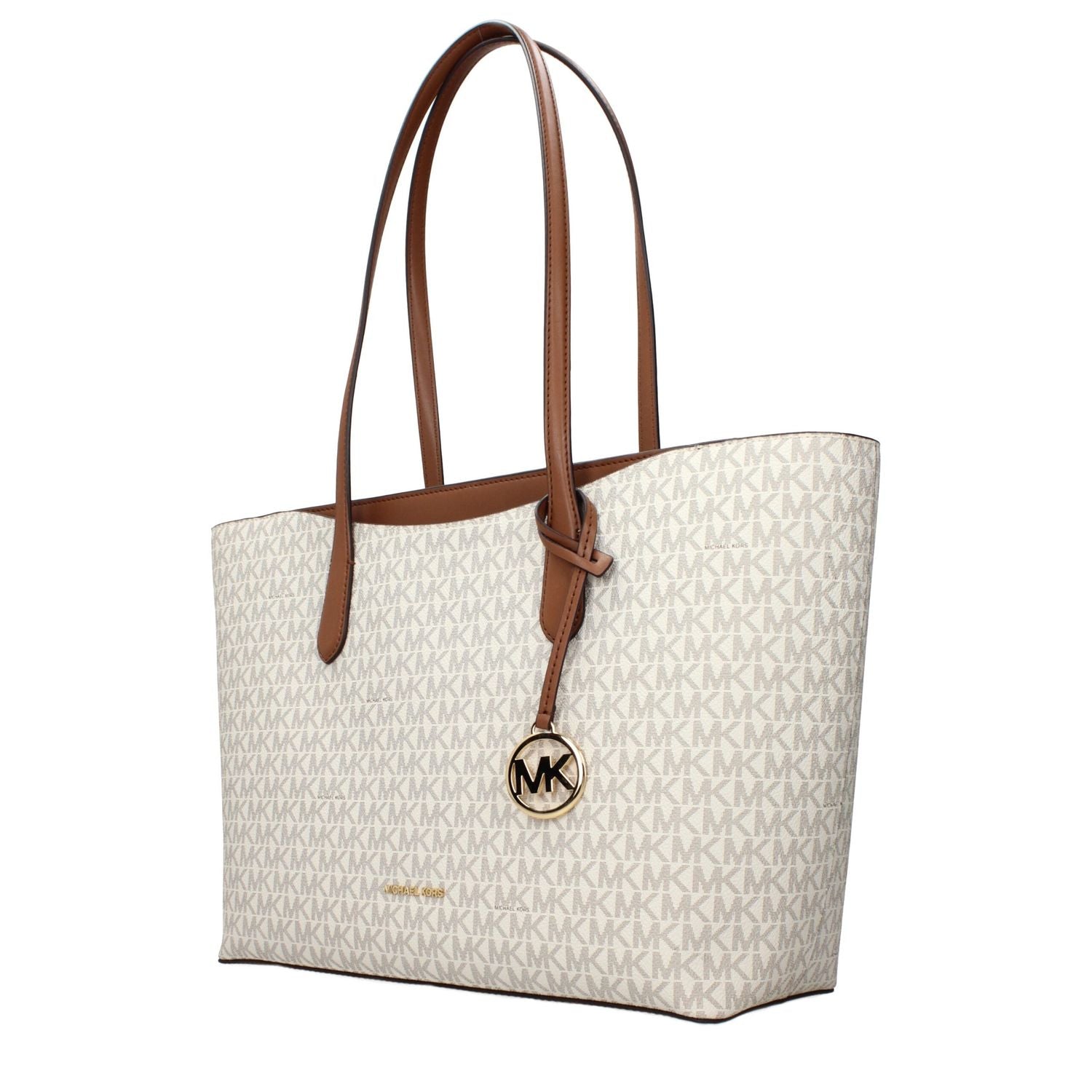 Michael Kors Beige Fabric Shoulder Bag