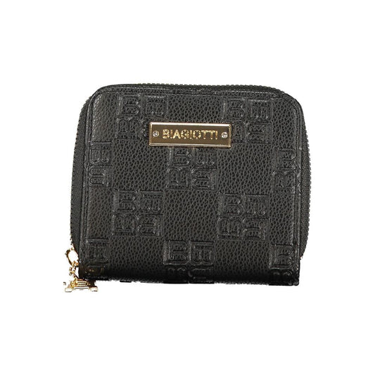 Laura Biagiotti Black Polyurethane Women Wallet