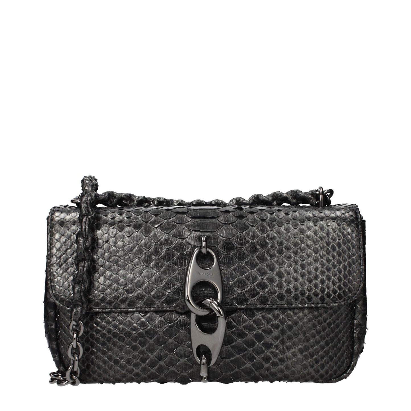 Tom Ford Gray Skin Shoulder Bag