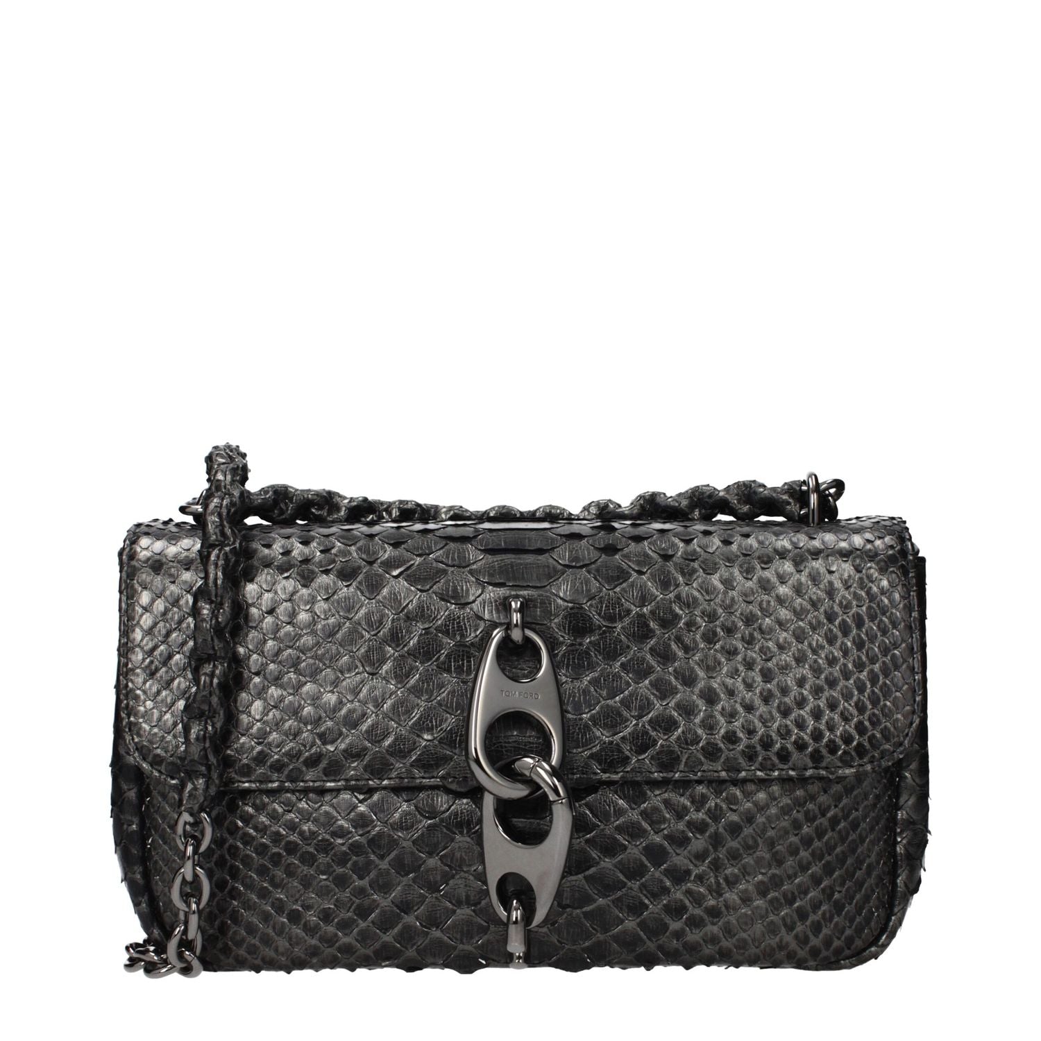 Tom Ford Gray Skin Shoulder Bag