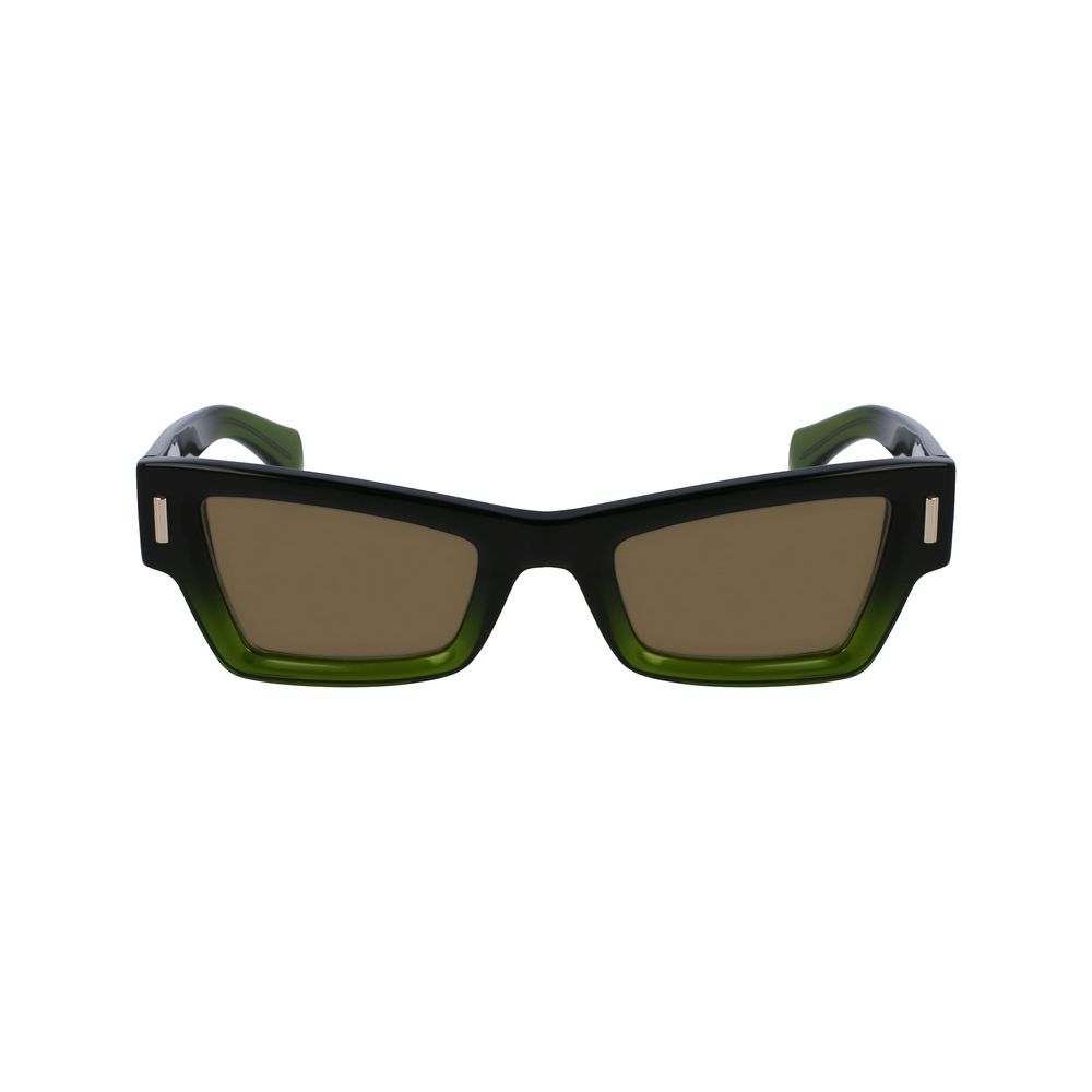 Ferragamo Green Acetate Sunglasses