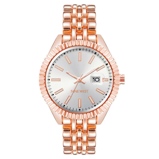 Nine West Multicolor Metal Dress Watch