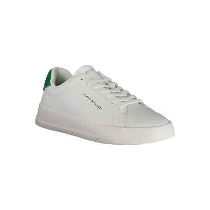 Tommy Hilfiger White Polyurethane Men Sneaker