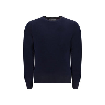 Brunello Cucinelli Blue Fleece Wool Sweatshirt 1728,72470364320,Blue,Brunello Cucinelli,Clothing,IT56 | 3XL,Men,New with tags,Sweaters - Clothing,Sweatshirts - Sweaters - Clothing