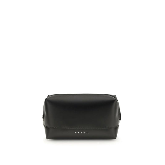 Marni Black Calf Leather Bos Taurus Shoulder Bag 1728,72470364320,Bags,Black,Marni,Men,New with tags,Shoulder Bags - Bags