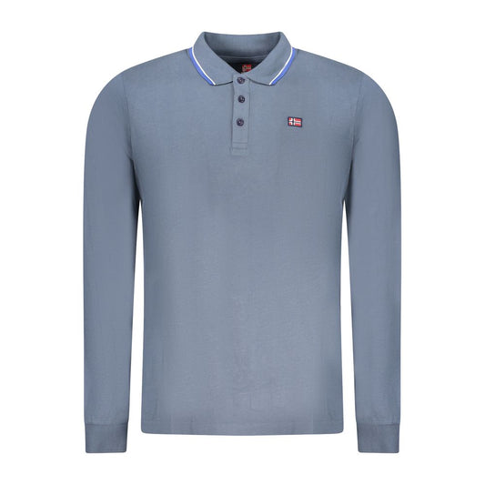 Norway 1963 Blue Cotton Men Polo Shirt