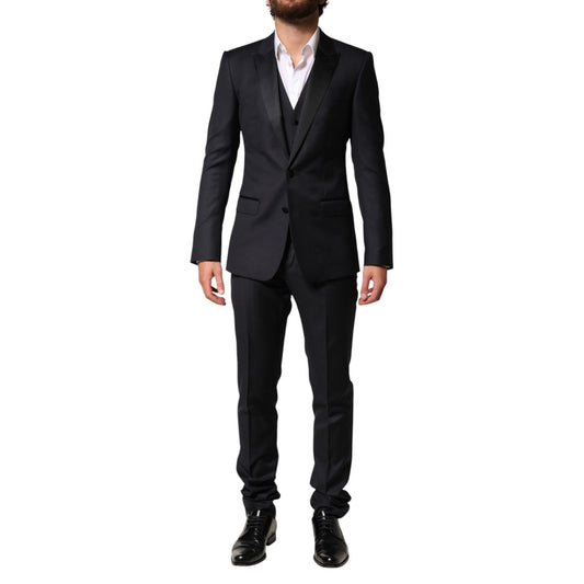 Dolce & Gabbana Black Wool Single Breasted 3 Piece Men Suit 1728,67345645728,Black,Clothing,Dolce & Gabbana,IT44 | XS,Material: 03%PL+07%SE+90%WV,Men,New with tags,Suits & Blazers - Clothing,Three-Piece Suits - Suits & Blazers - Clothing