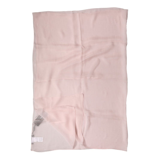 Dolce & Gabbana Light Pink Stole Silk Neck Wrap Shawl Scarf
