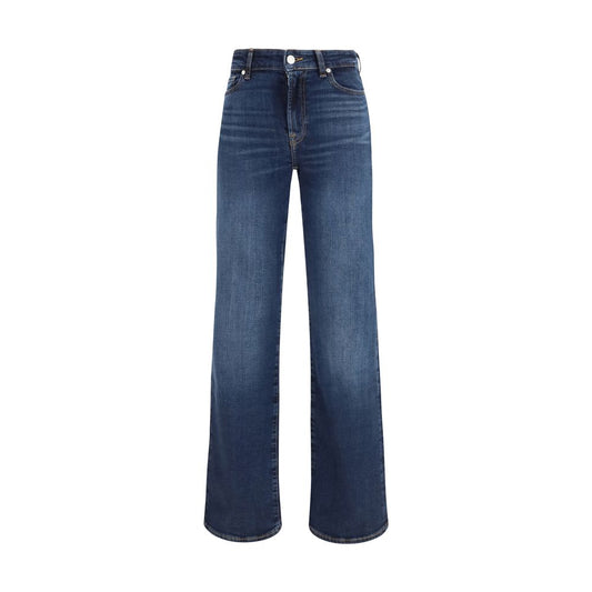 7FOR Blue Cotton Bootcut Jeans 1728,26,27,30,72470364320,7FOR,Blue,Bootcut Jeans - Jeans Denim - Clothing,Clothing,Jeans Denim - Clothing,New with tags,W24,W29,Women