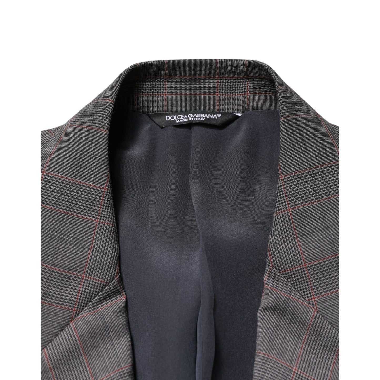 Dolce & Gabbana Gray Wool Single Breasted 2 Button Blazer