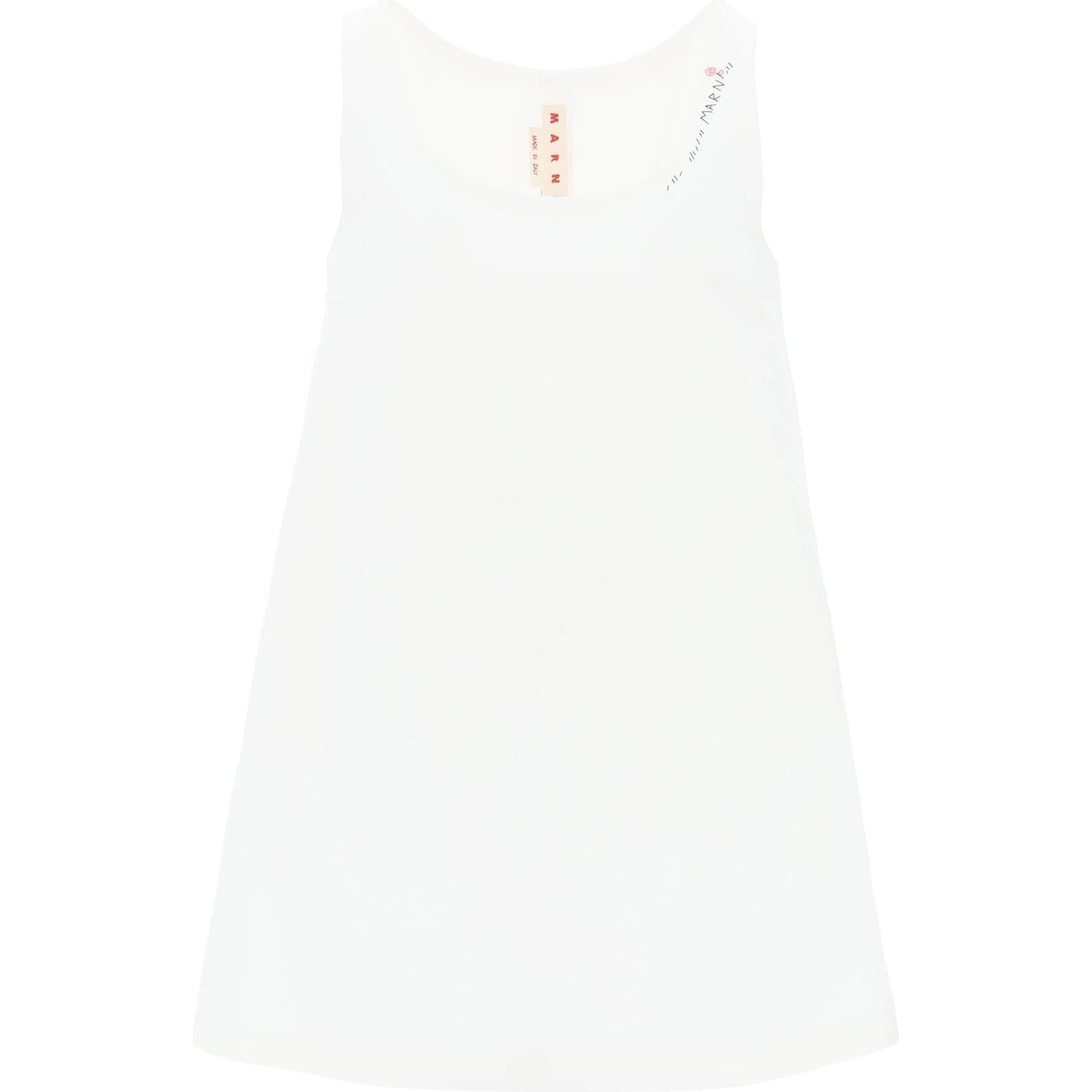 Marni flared dress with hand-embroidered Dresses Marni