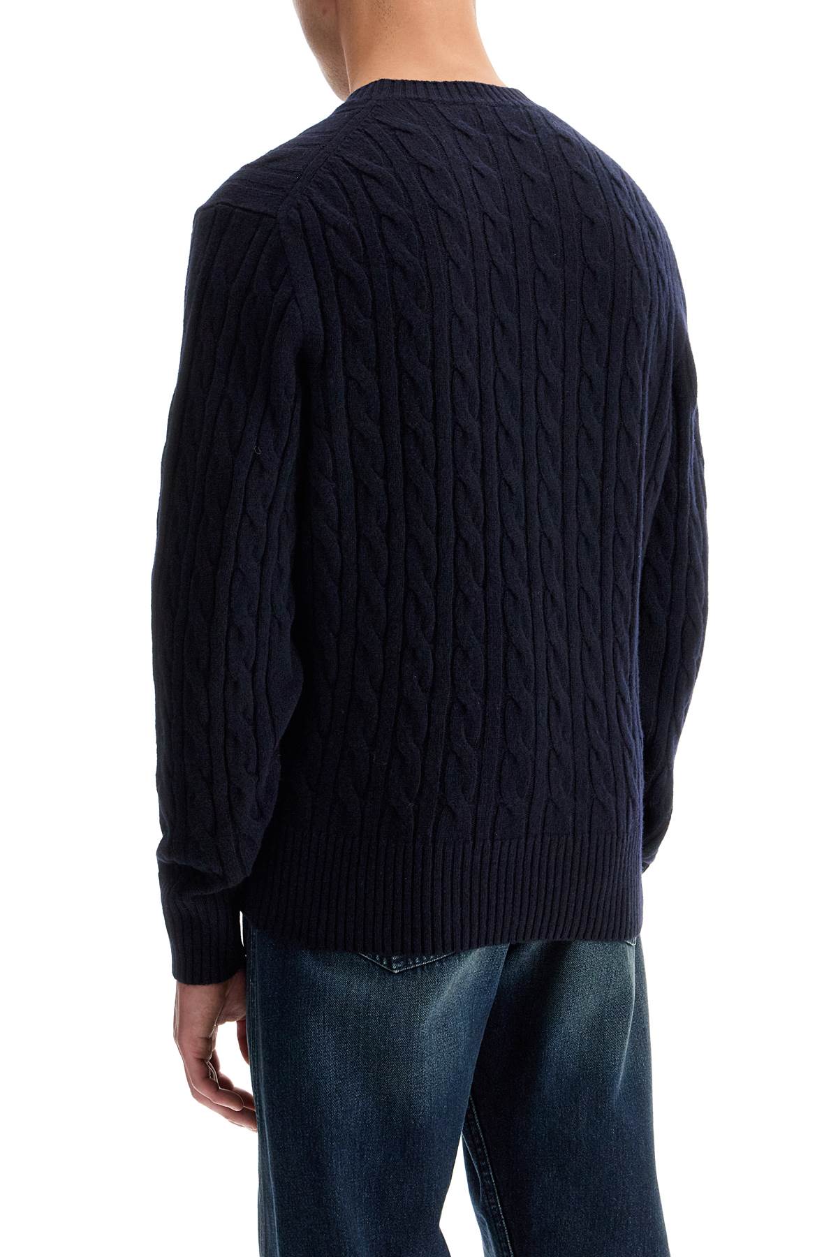 Lacoste classic fit cable knit wool pullover Knitwear Lacoste