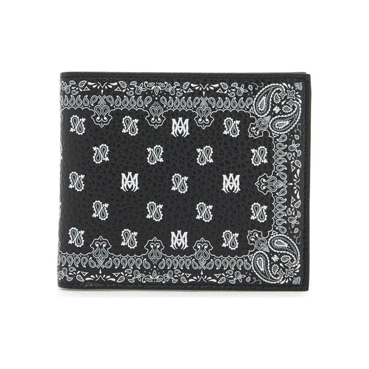 Amiri bi-fold bandana print wallet Small Leather Goods Amiri