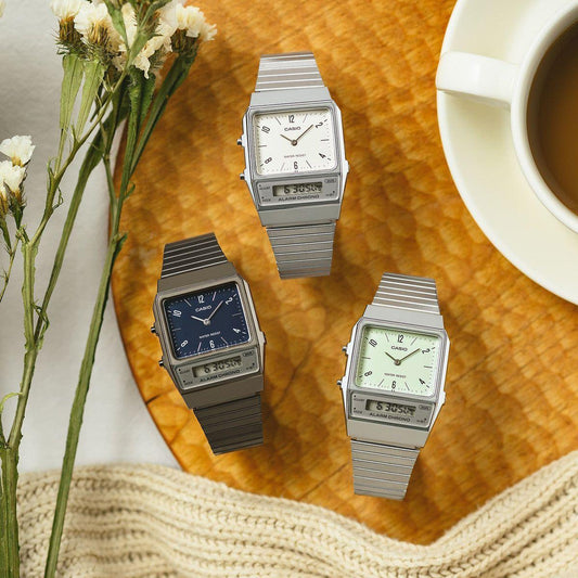 CASIO VINTAGE Mod. EDGY COLLECTION PETROL BLUE WATCHES CASIO COLLECTION & VINTAGE