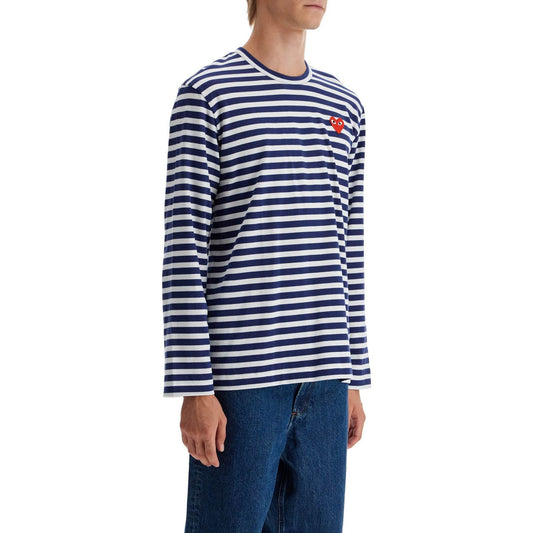 Comme Des Garcons Play striped long-sleeved t-shirt Topwear Comme Des Garcons Play