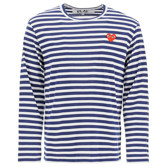 Comme Des Garcons Play striped long-sleeved t-shirt Topwear Comme Des Garcons Play