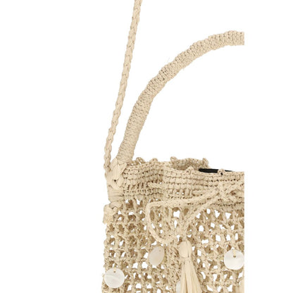 Alanui Beige Raffia Backet Bag 1728,72470364320,Alanui,Bags,Beige,Bucket Bags - Bags,New with tags,Women