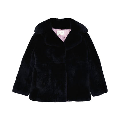 Alberta Ferretti Blue Rabbit Fur Coat 1728,38,40,75611013280,Alberta Ferretti,Blue,Clothing,Coats - Jackets & Coats - Clothing,Jackets & Coats - Clothing,New with tags,Women