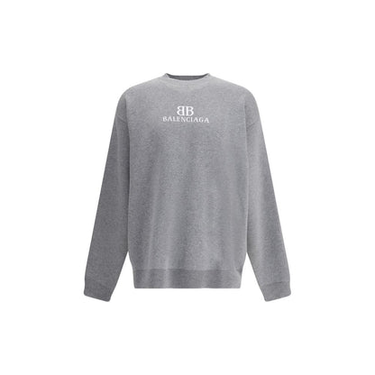 Balenciaga Gray Cotton Sweatshirt Balenciaga