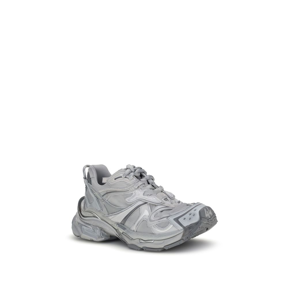 Balenciaga Gray Polyester Platform Sneakers Balenciaga
