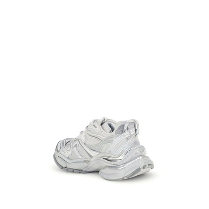 Balenciaga Silver Rubber Athletic Sneakers Balenciaga
