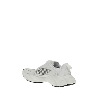 Balenciaga White Calf Leather Bos Taurus Athletic Sneakers Balenciaga