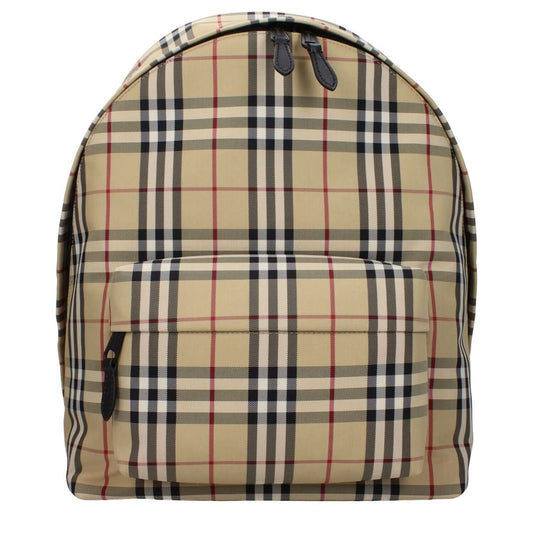 Burberry Beige Fabric Backpack 1728,75667636384,Backpacks - Bags,Bags,Beige,Burberry,Men,New with tags